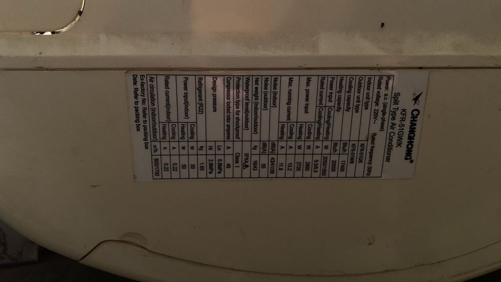 Сплит система 50кв