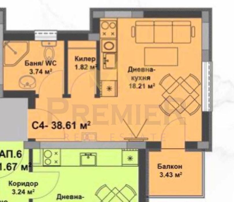Продава се Едностаен апартамент в к.к. Слънчев бряг - 39 кв.м за 778 €/кв.м - Снимка #5