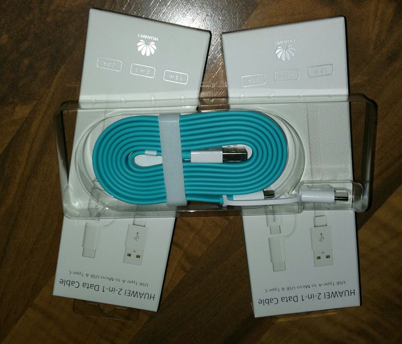 Cablu original Huawei 2in1 USB-MicroUSB-USB C P9 10 20 30 40 Mate Lite