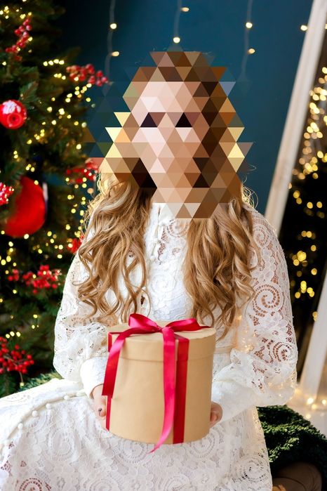 Дантелена рокля в цвят екрю