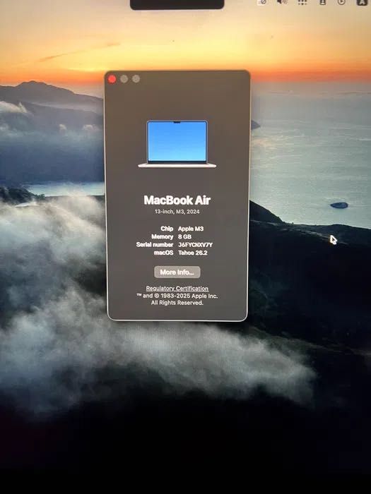 MacBook Air 13" M3, 8/256, Space Gray, 2024