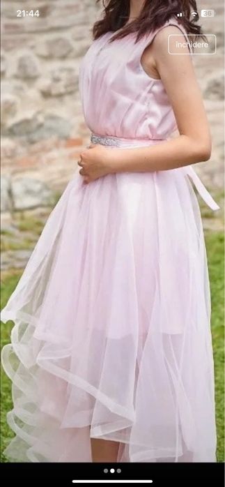 Rochie roz de banchet