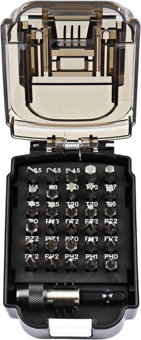 Makita Комплект накрайници битове с магнитен държач 31 части Макита