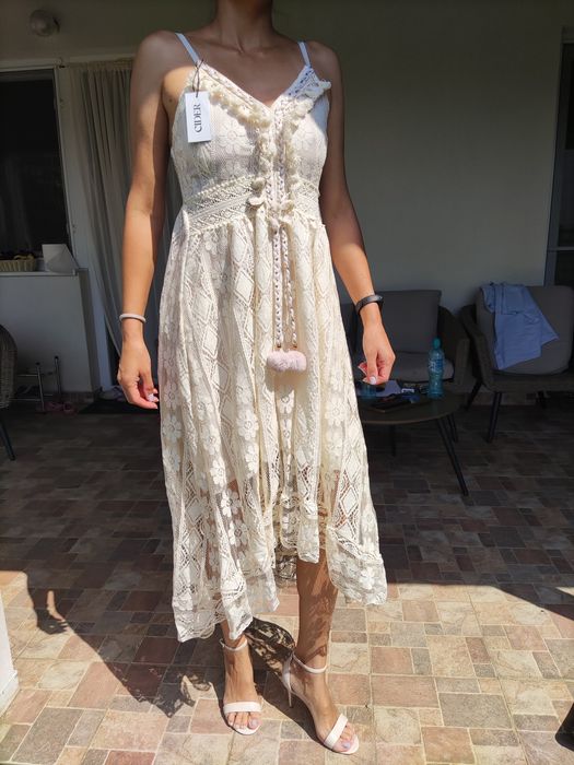 rochie ocazie Boho Lace maxi dress