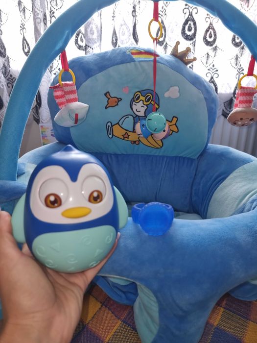 Vand rotobil albastru nou, fotoliu bebe băiețel nou