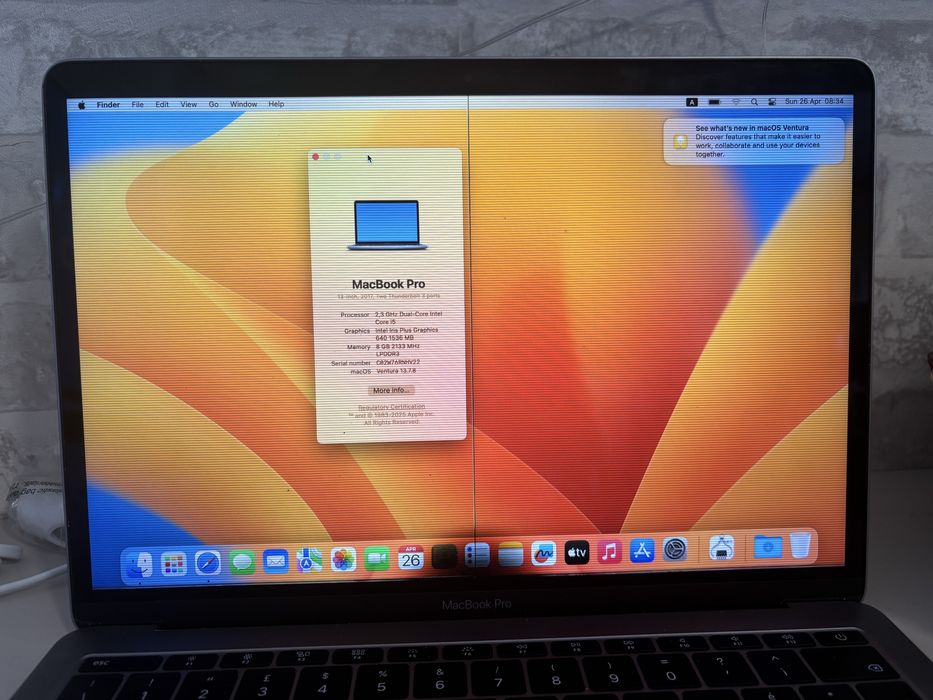 MacBook Pro i5 2.3Ghz 128Gb 8gb Baterie 99%