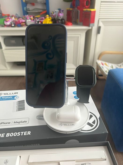 Statie incarcare Magsafe TELLUR 3 in 1 wireless (nou nefolosit)