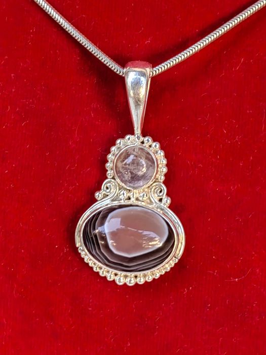 Уникален Сребърен Марков Vintage Медальон SAJEN Jewely от о-в Бали