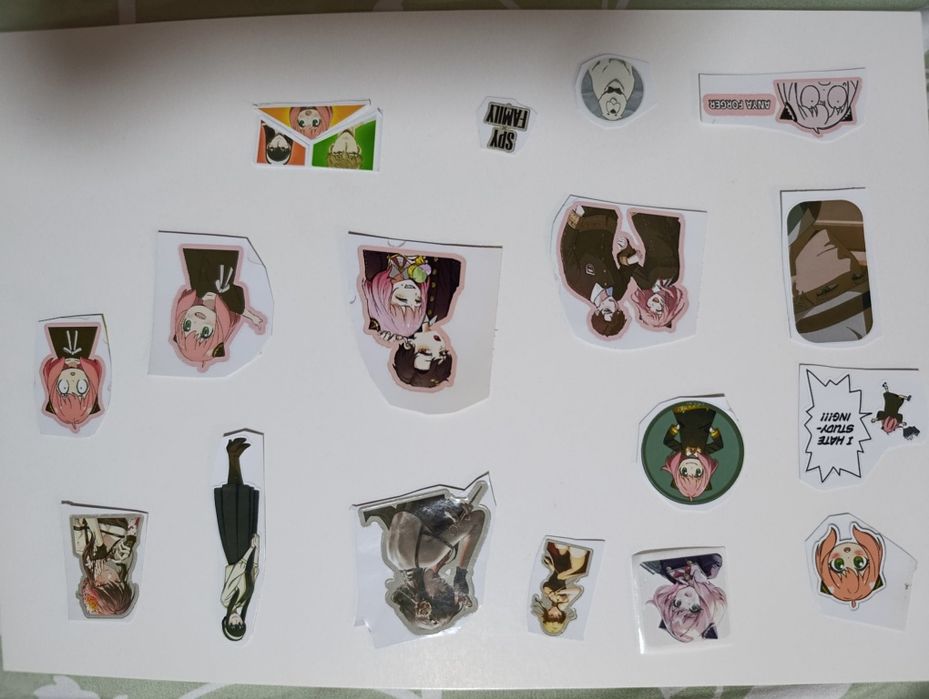 Аниме наклейки: Тёмный дворецкий, Наруто, Атака титанов 1шт 1000сум