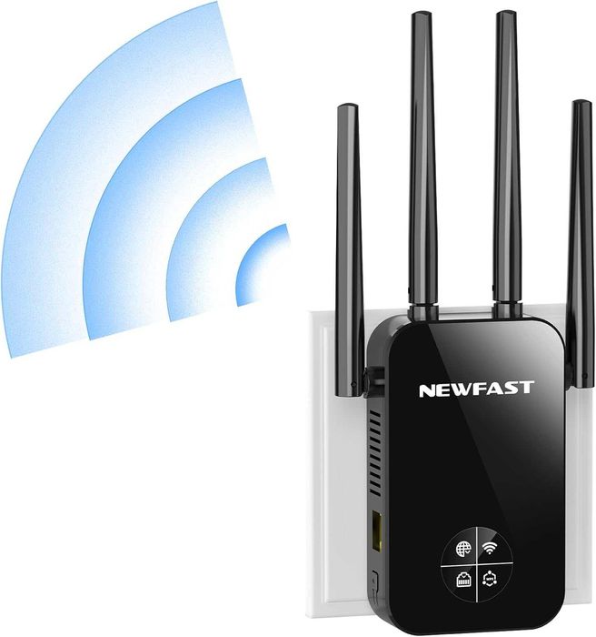 Amplificator NEWFAST WiFi Extender RE523,repetor dual-band 1200Mbps