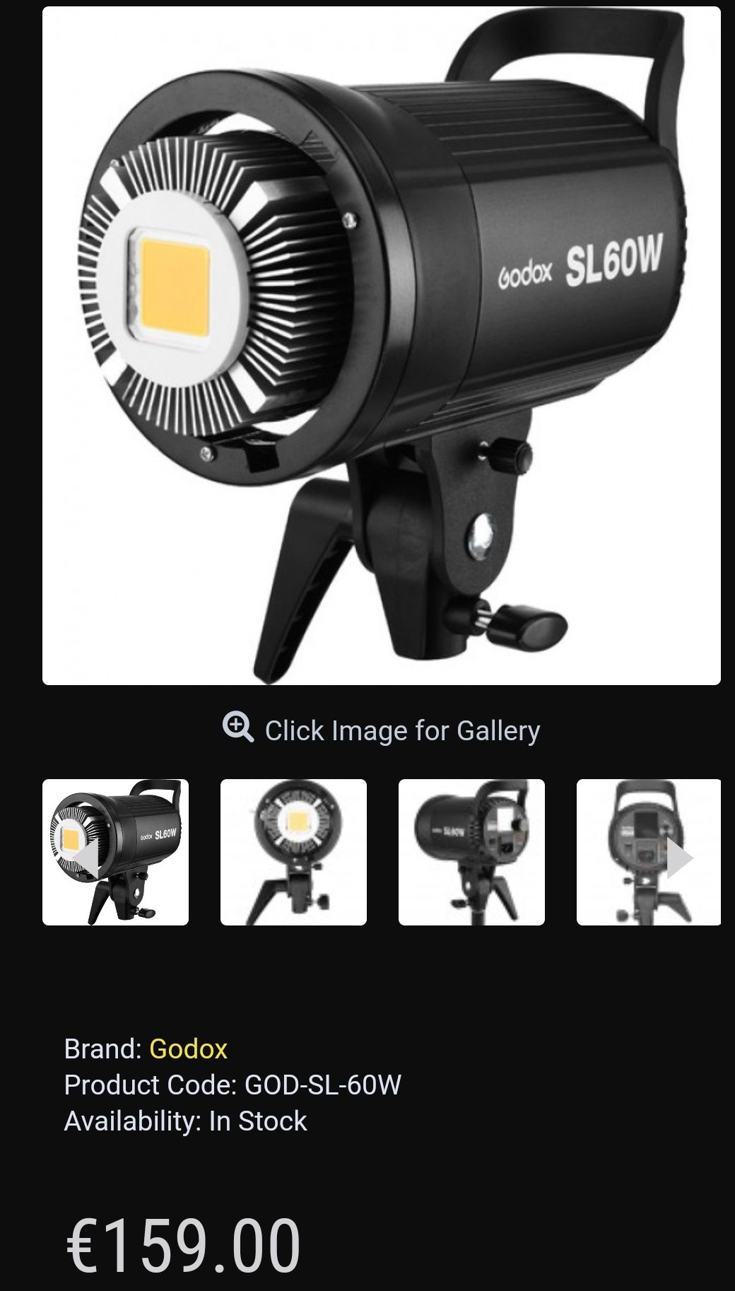 Godox SL-60W SL60W LED Video Light (Daylight-Balanced)