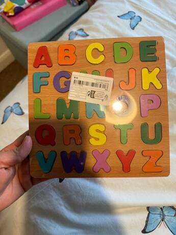 3 бр./компл. Дървени обучаващи играчки с азбука и форма на цифри