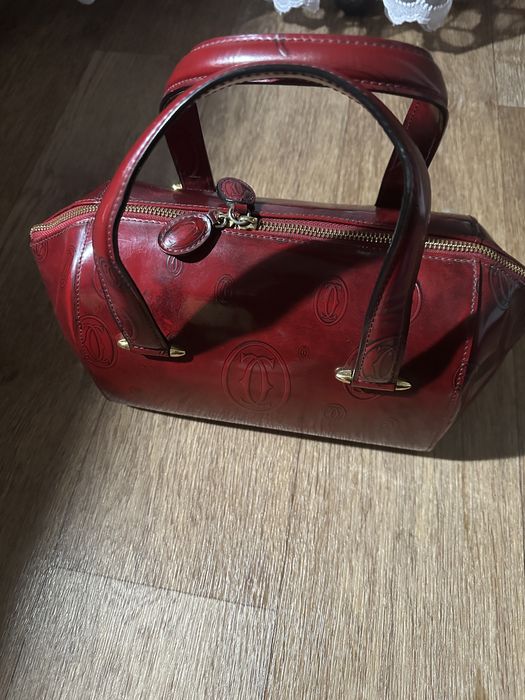 Сумка Cartier бордовая