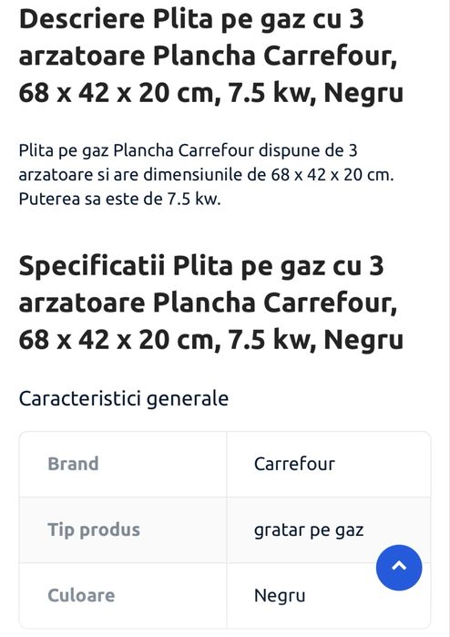 PLITA GAZ 3 arzatoare