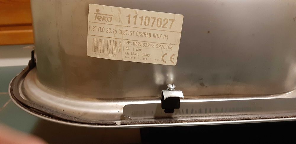 Кухненска мивка, двукоритна, Тека, 80/50/17,5 см, със сифон.