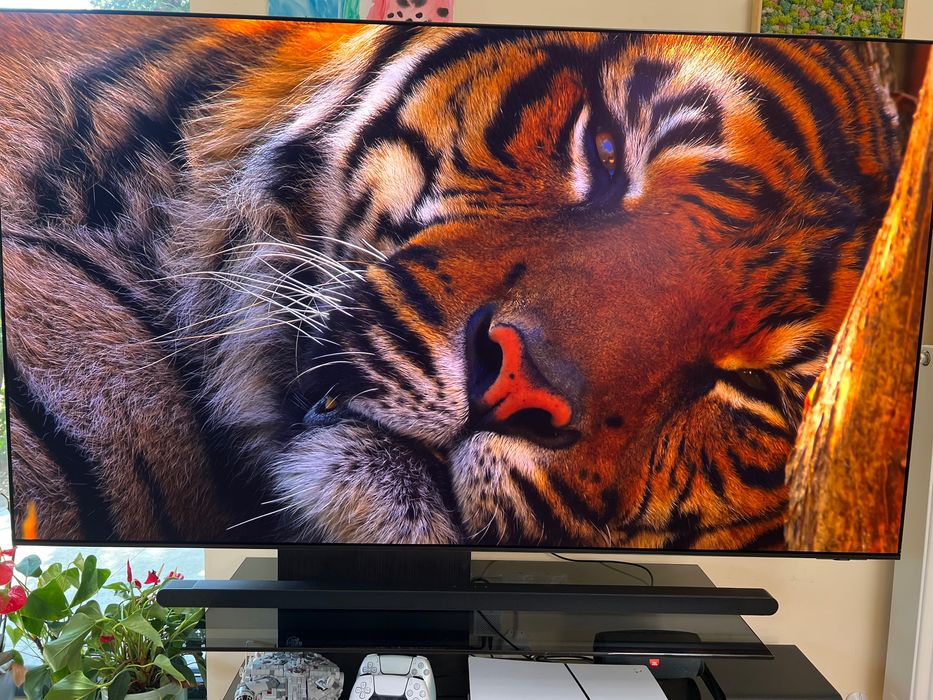 TV Samsung OLED 77S95F , soundbar S800D