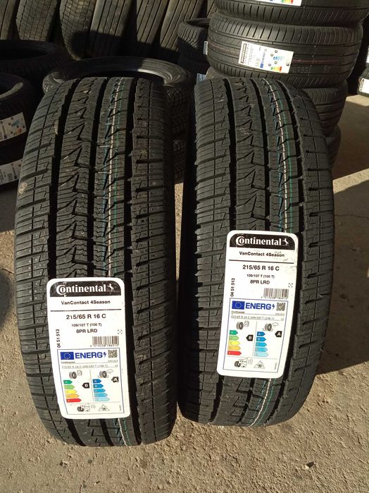2 Нови бусови всесезонни гуми 215/65R16C Continental Van 4Season 109T