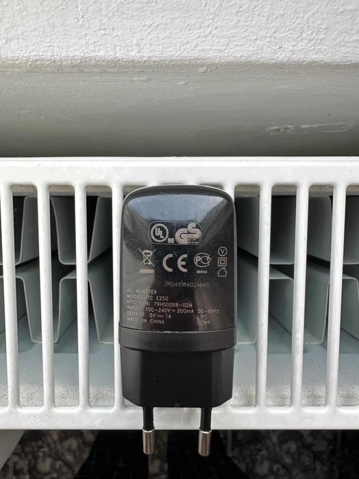 Încărcător adaptor de priză original HTC mufă USB-A clasică, putere 240V~ 200 mA 5V-1A, seria TC E250, pentru Android Samsung Huawei Motorola Xiaomi