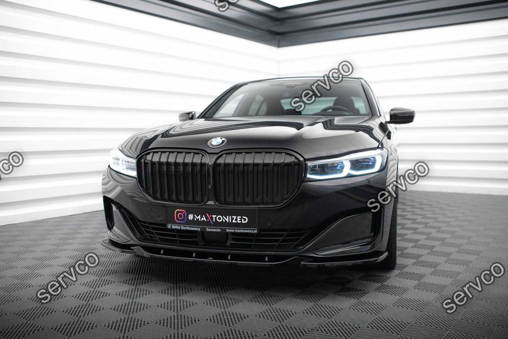 Prelungire lip bara fata Bmw Seria 7 G11 G12 Facelift 2019-2022 v6 Maxton