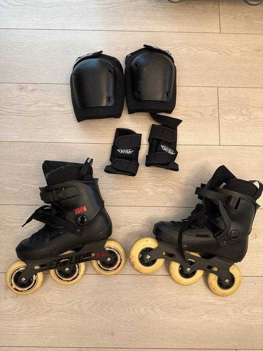 Powerslide Zoom Inline Skates EU 37–38 + REKD Protection Set