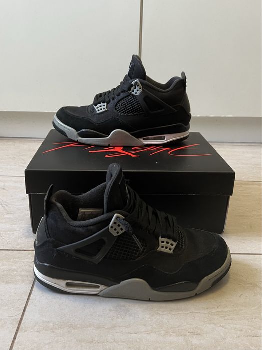 Air Jordan 4 black canvas