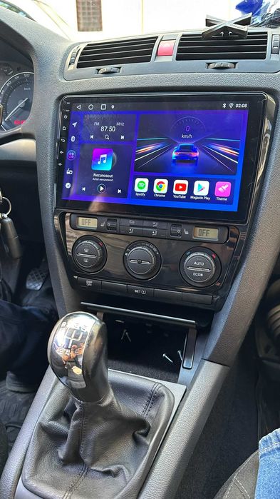 Navigatie android Skoda Octavia 2 FL NF CarPlay AndroidAuto SIM DSP