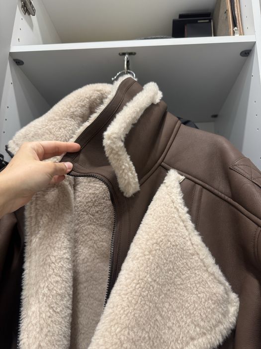 Дубленка коричневая