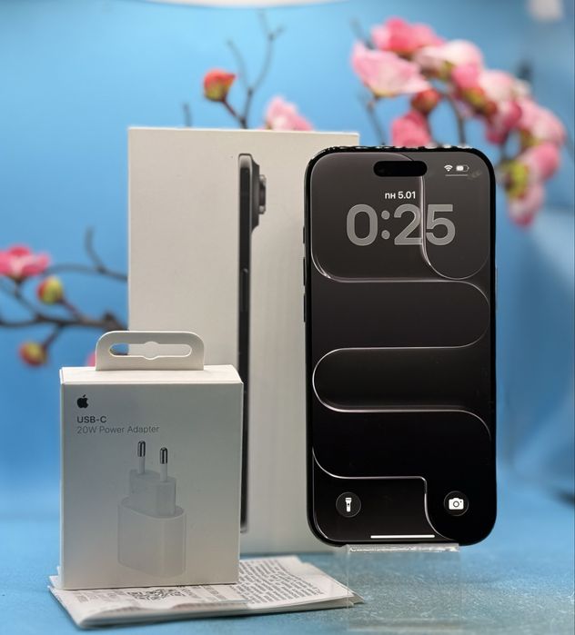 ГАРАНЦИОНЕН!!! Apple iPhone Air, 256GB, 5G, Black + адаптер Apple