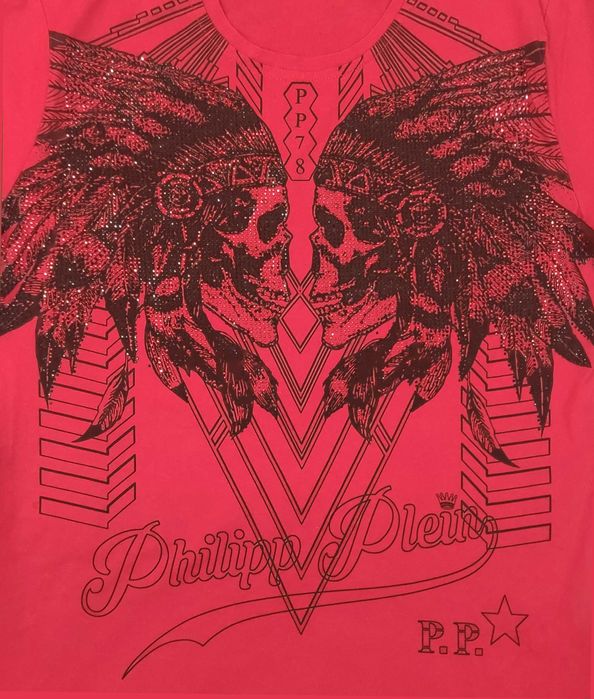 Tricou Philipp Plein American Indian Skull