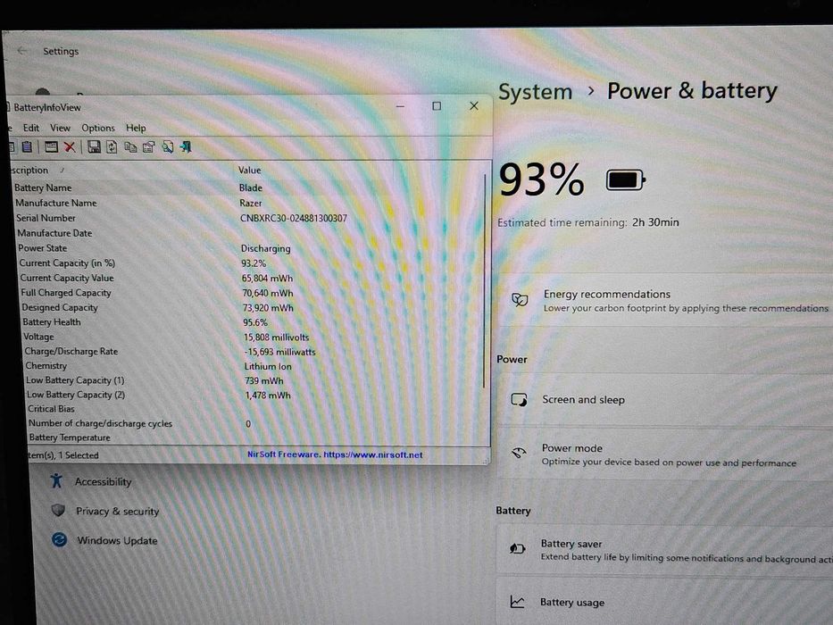 Laptop Gaming Razer Blade 15 advanced i7 108750h RTX 2070 Super 16gb ssd 1tb rz09-033