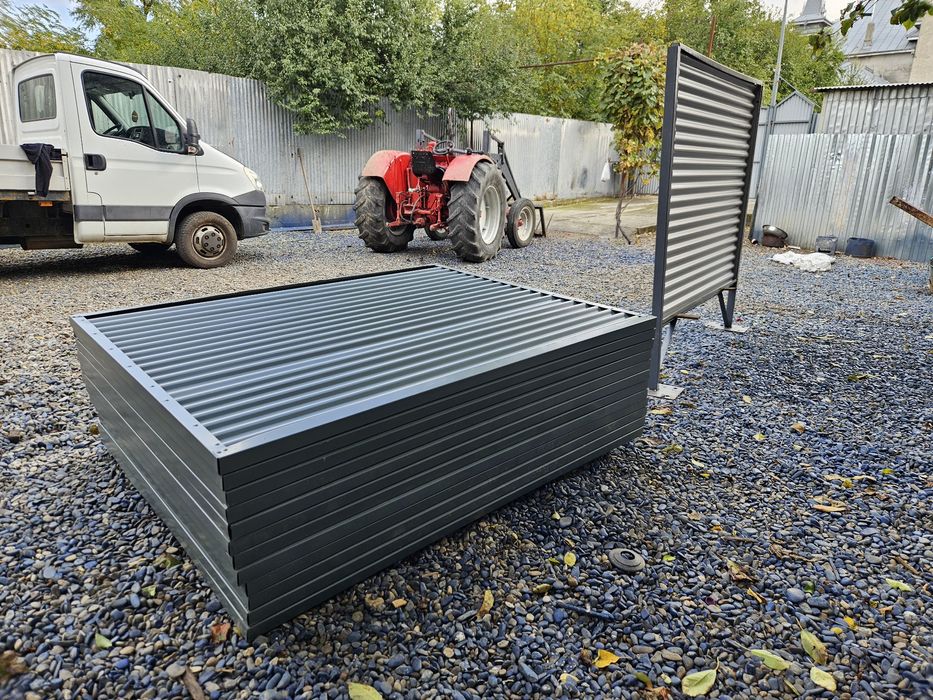 Vând panouri de gard din tabla ondulata, garaje auto