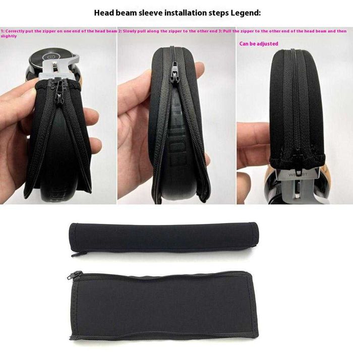 Set 2 bureti +Husa/banda pentru casti Audio-technica M50X M40 M30 M20X