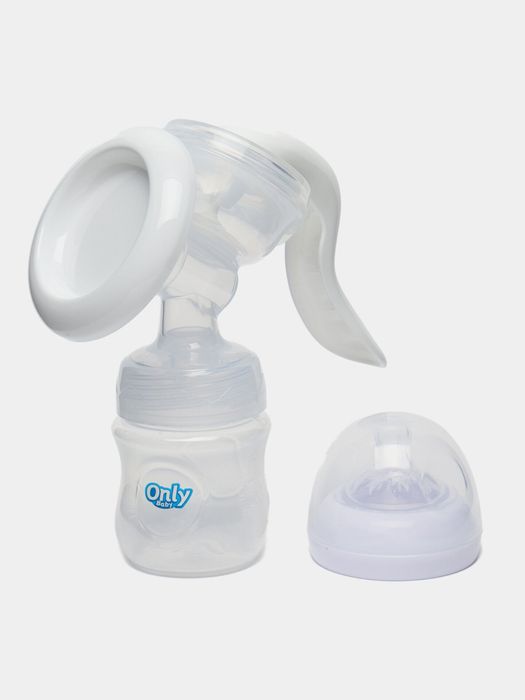 Молокоотсос ручной с бутылочкой Only baby