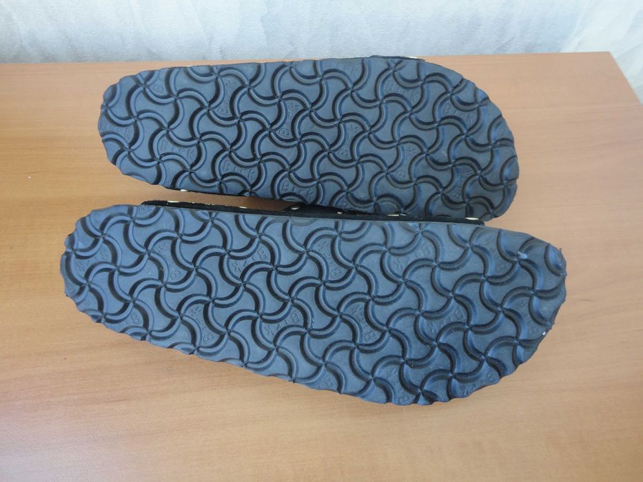 N38,5 Birkenstock/нови/естествена кожа/чехли