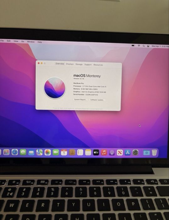 Apple MacBook Pro 13” Early 2015 sotiladi