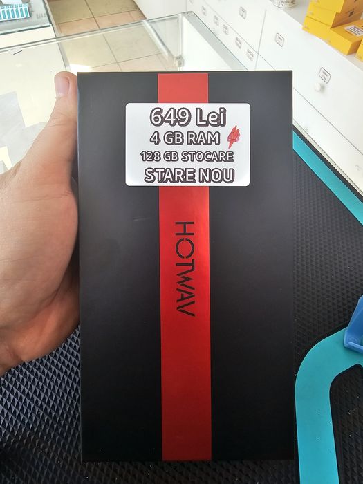 Hotwav T7S, 4/128 GB, Nou, 2 ani garanție