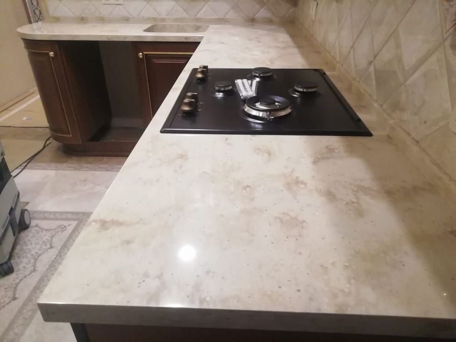 Столешница из искусственного камня кварц акрил