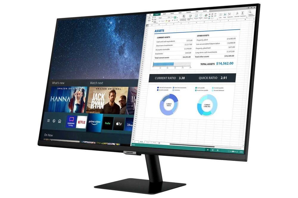 Monitor Smart LED 32 inch Samsung M5 LS32AM500NRXEN Full HD HDR10 Nou
