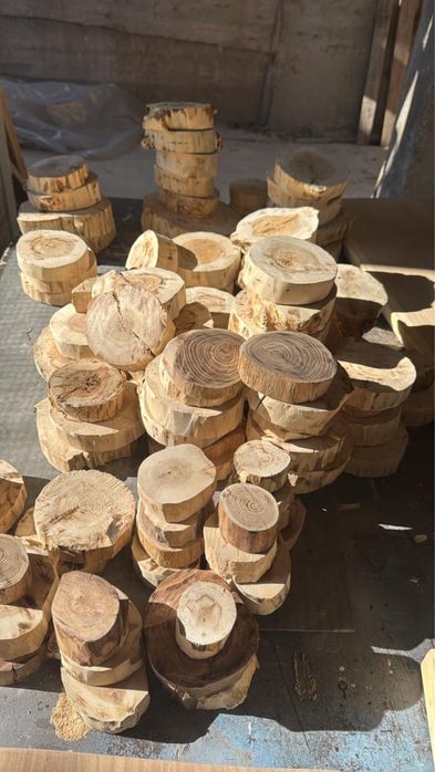 Спилы деревянные продам в упаковке