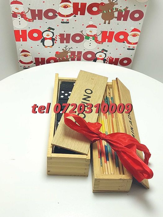 Pachet Craciun  Joc Marocoo mikadoSi Domino  Transport Gratuit