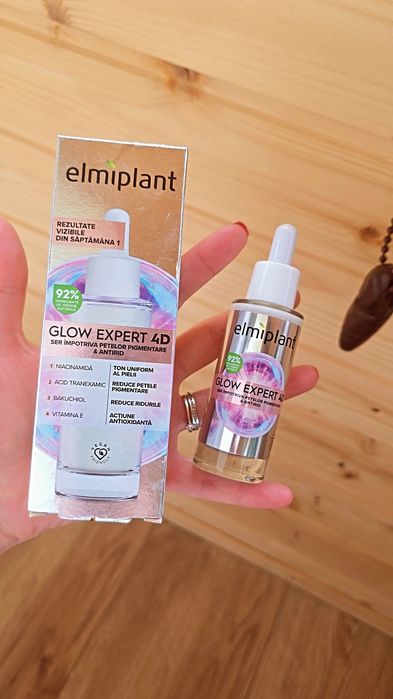 Ser impotriva petelor pigmentare si antirid Glow Expert 4D, 30ml, Elmiplant