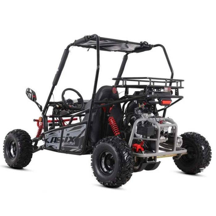 Asix Buggy 125cc, roti 7 inch, 3+1 viteze, culoare gri/negru