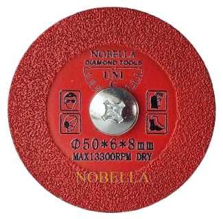 Мини диамантен диск Ø50 мм.  с ос за бормашина за гранитогрес и др.