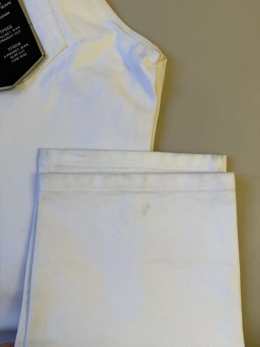 Белые джинсы Tom Ford мужские