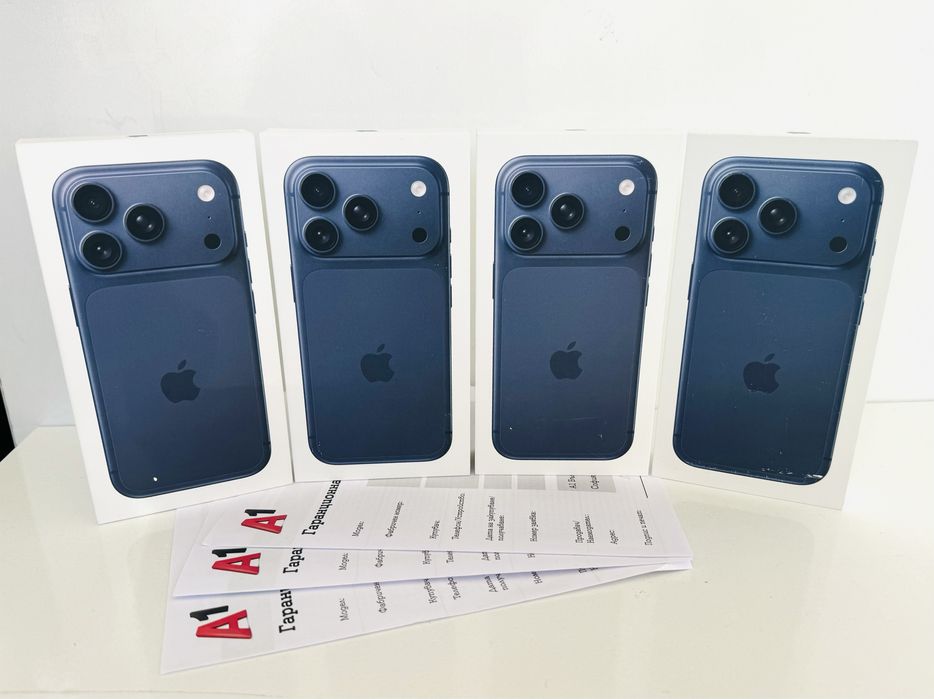 НОВ! iPhone 17 Pro 256GB Deep Blue ГАРАНЦИЯ 24 Месеца!