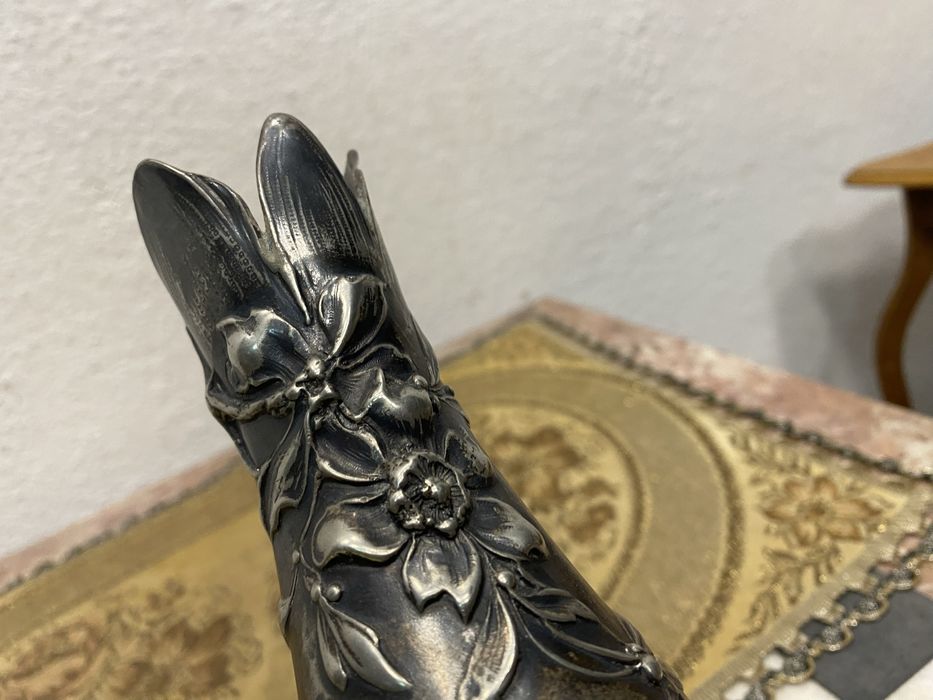 Английска посребрена ваза