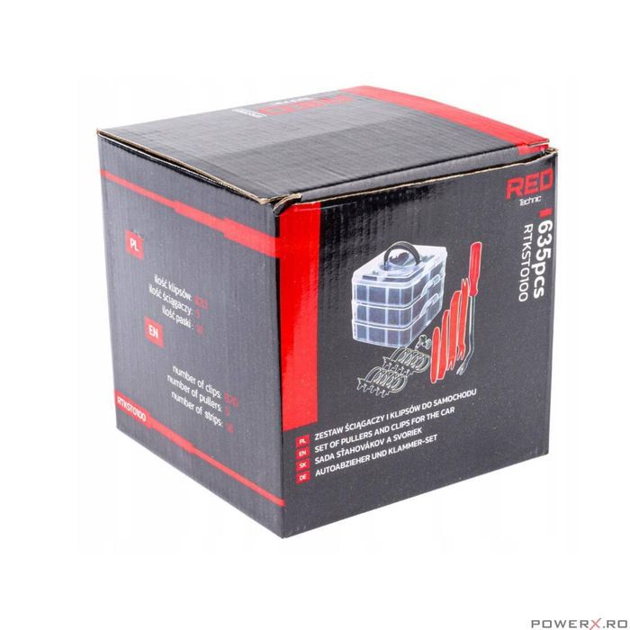 Set demontare tapiterie, 620 elemente, Red Technic