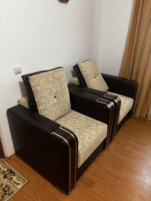 Fotolii din lemn si piele