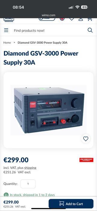 Diamond GSV3000 power suply -statie de incarcare ajustabila