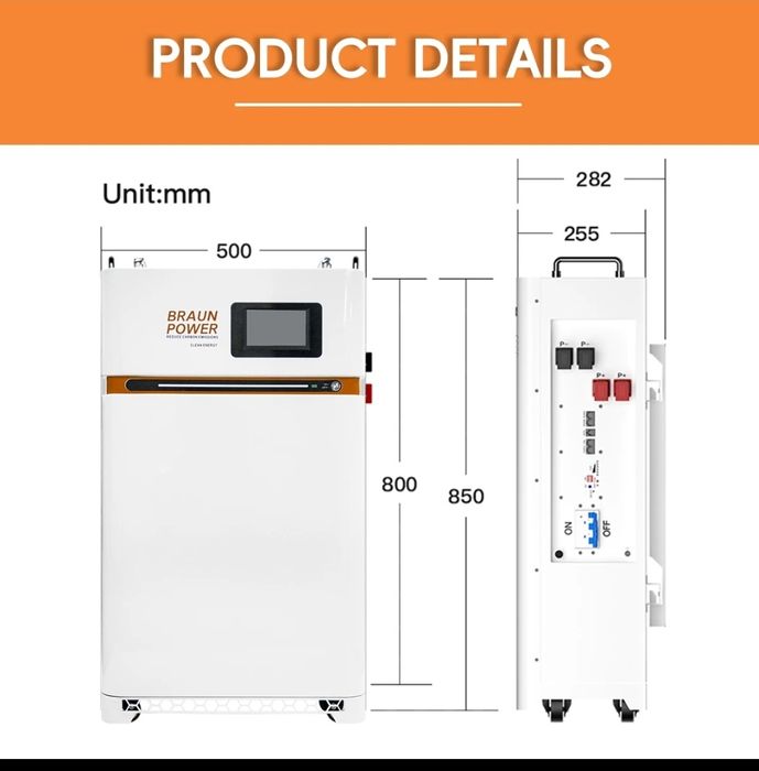 Литиева батерия за соларни системи LIFEPO4 16 киловата